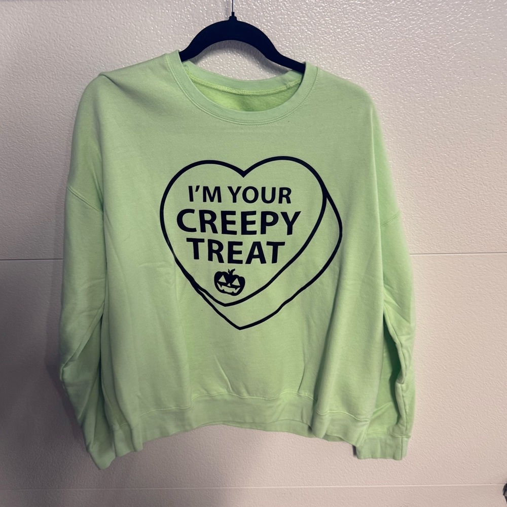 Women's Green Halloween Sweater
